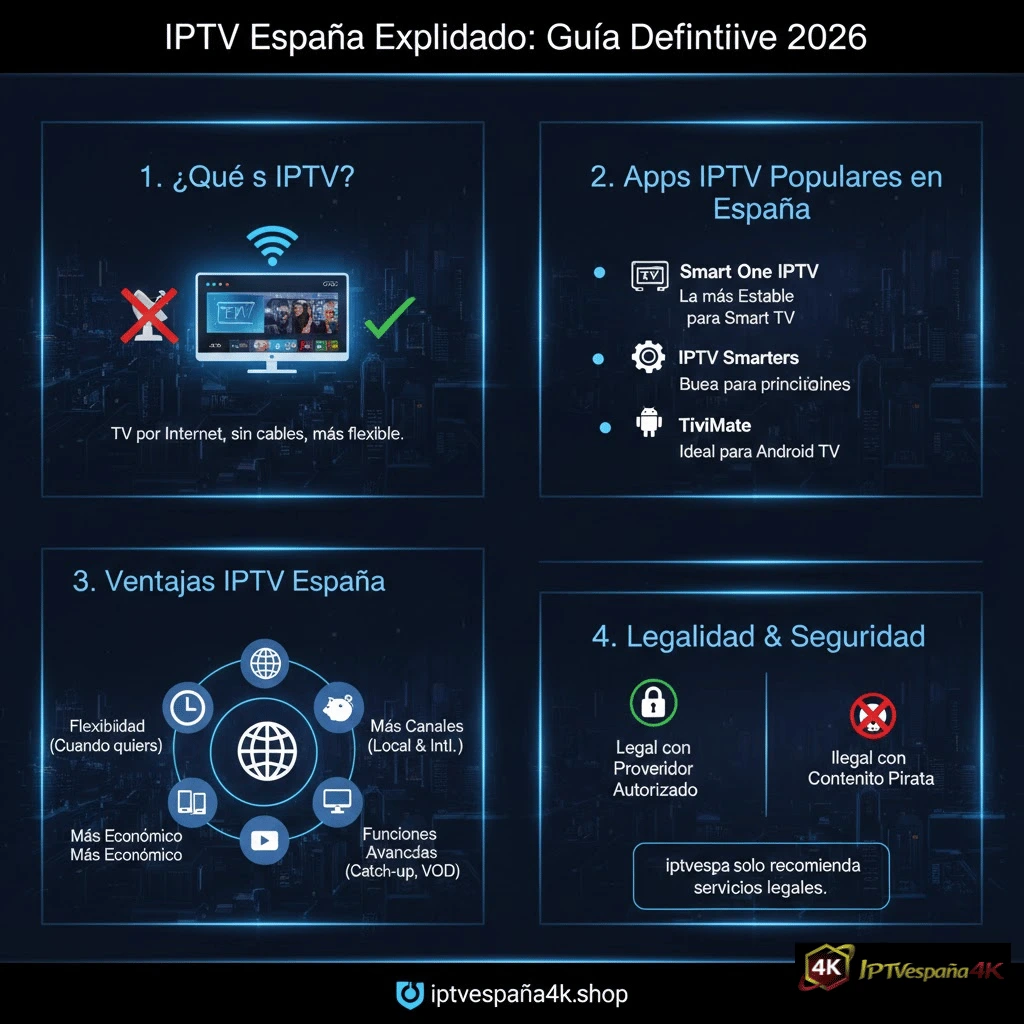Mejor IPTV España 2026 – Guía Completa, Comparativa y Apps Recomendadas